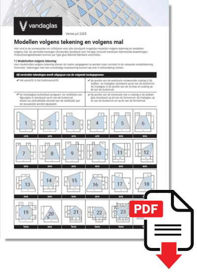 Vandaglas bv | Modellen volgens mal en tekening