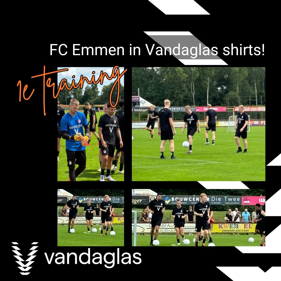 Sponsornieuws eerste training FC Emmen