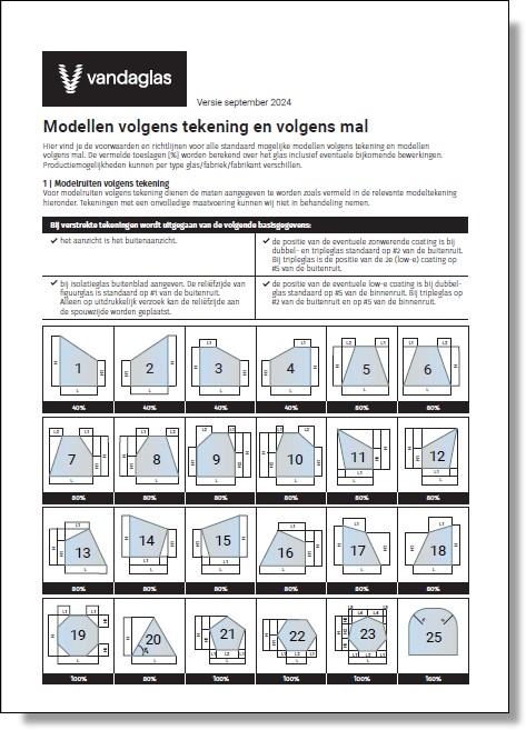 Vandaglas bv | Modelruiten volgens tekening en volgens mal