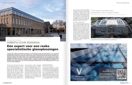 Vandaglas bv - Norbertus Lyceum - Stedenbouw Magazine